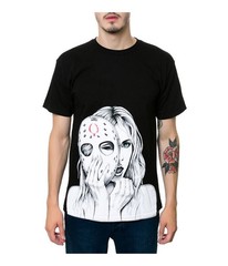 ROOK Mens The Hockey Mask Graphic T-Shirt, Black, Small