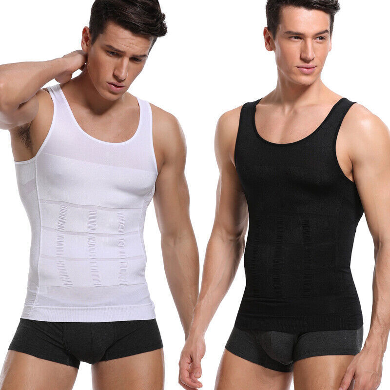 Men Slimming Tops Body Shaper Posture Corrector Vest Abdomen Compression T-Shirt gallery