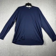 Patagonia Capilene Shirt Mens Large Blue Long Sleeve Base Layer Made In USA Hike