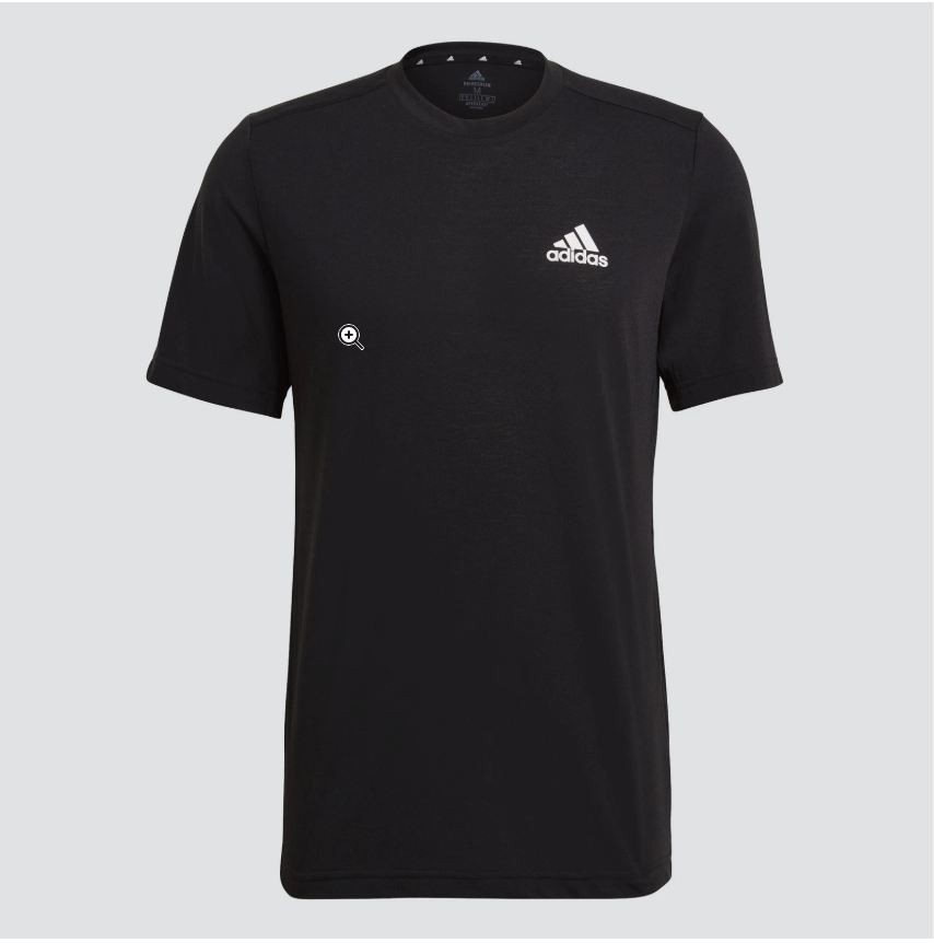 Adidas men AEROREADY Designed to Move Feelready Sport Tee Size M medium Black gallery