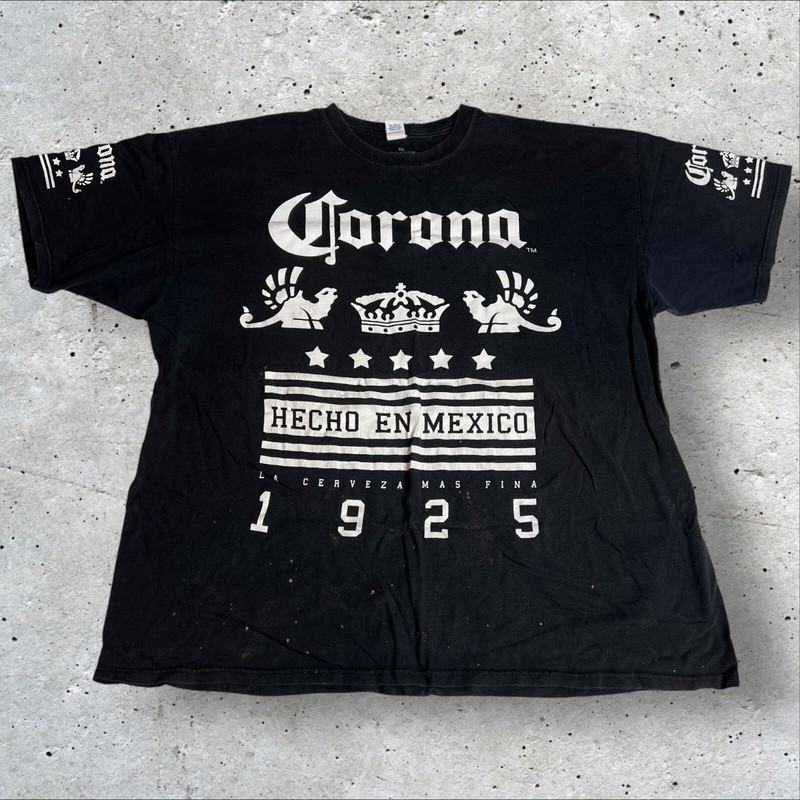 Corona AOP Style Graphic Tee Short Sleeve Black Size XXL gallery