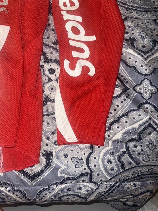 Supreme x Fox Racing Moto Jersey Top Red SS18 Size Large Never Worn gallery