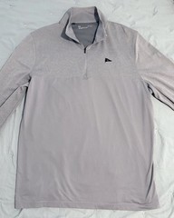 UNDER ARMOUR Admiral Cove Jupiter 1/4 Zip Golf Long Sleeve Mens Grey Sz L