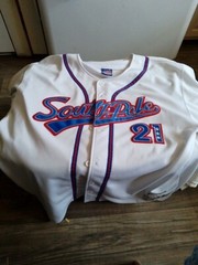 South Pole Athletic Collection #21 Baseball Jersey Sewn Patches Mens XL