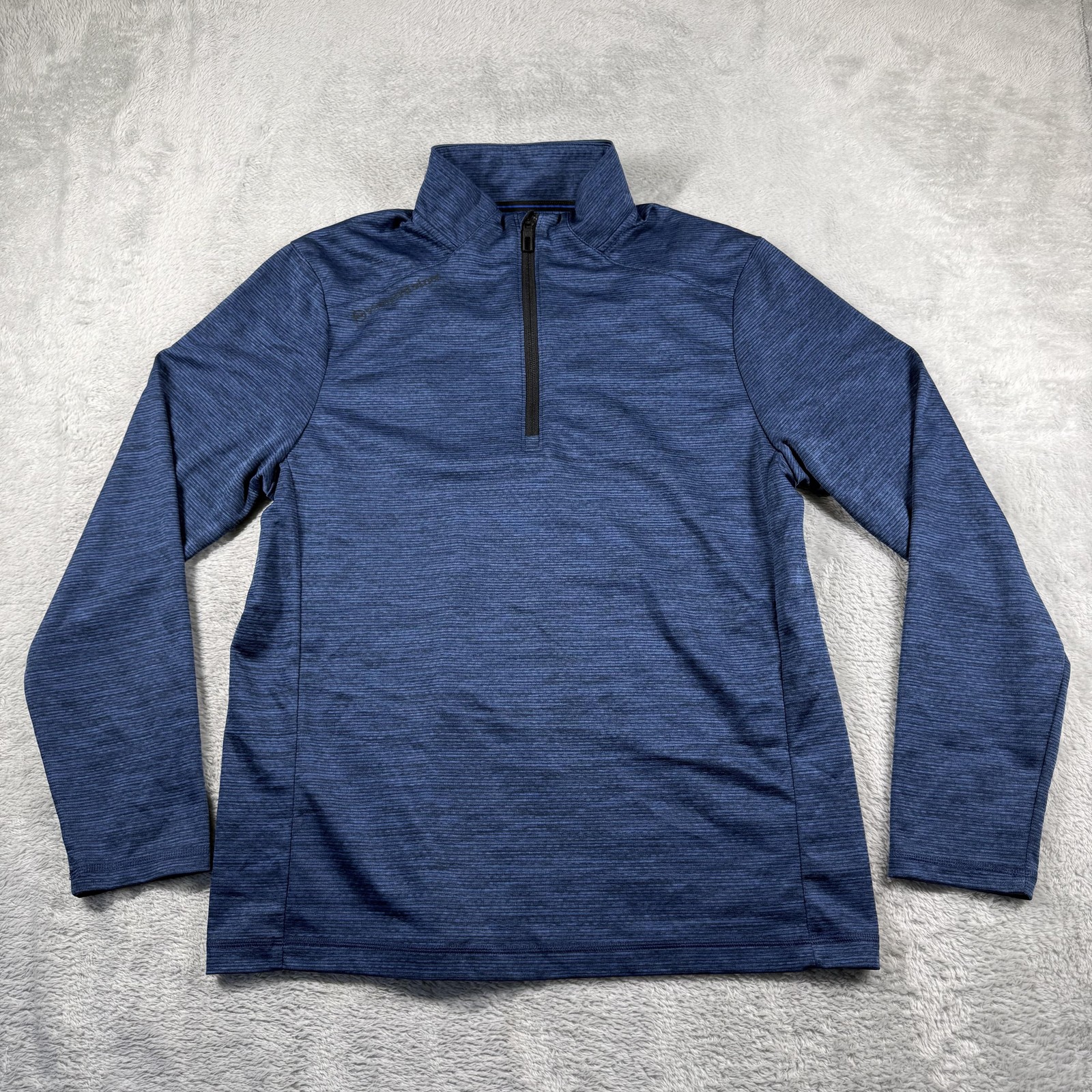 Vineyard Vines Pullover Mens Medium Blue On The Go Sankaty Quarter Zip Golf OTG gallery