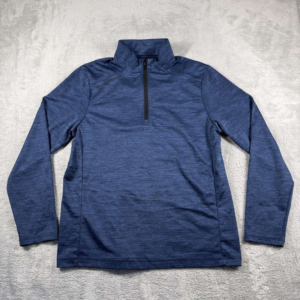 Vineyard Vines Pullover Mens Medium Blue On The Go Sankaty Quarter Zip Golf OTG