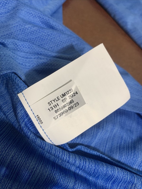 Under Armour Mens Medium Large or XL Blue 1/4 Zip Golf Pullover NEW NWT logo gallery