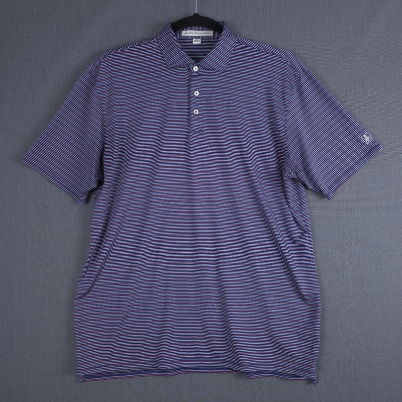 Holderness & Bourne The Sands Performance Golf Polo Mens XL Cavalier Striped gallery