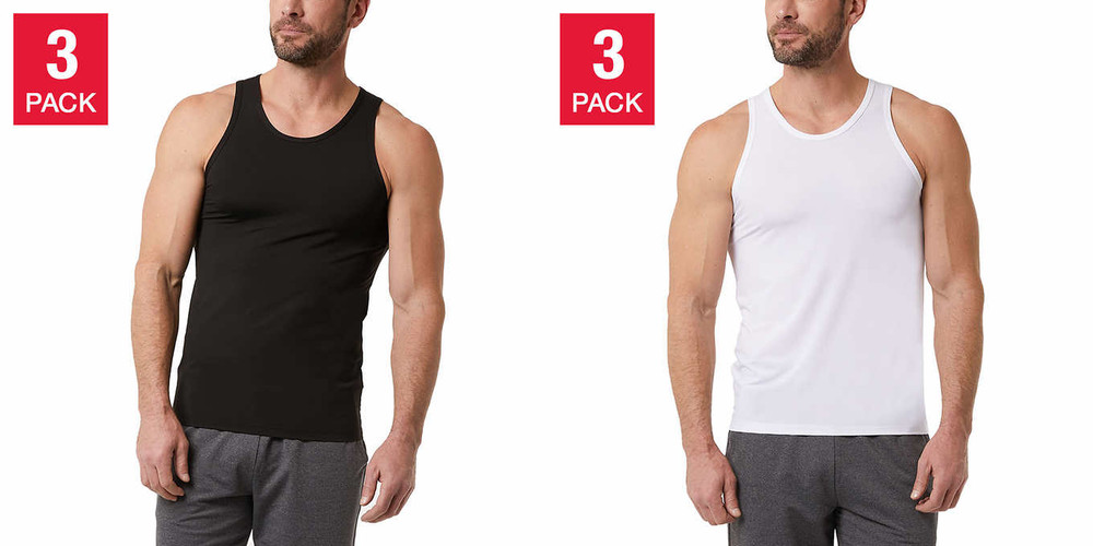 32 Degrees Men's Comfort Mesh Tank, 3-pack Nylon Fabric Stretch Comfort NEW