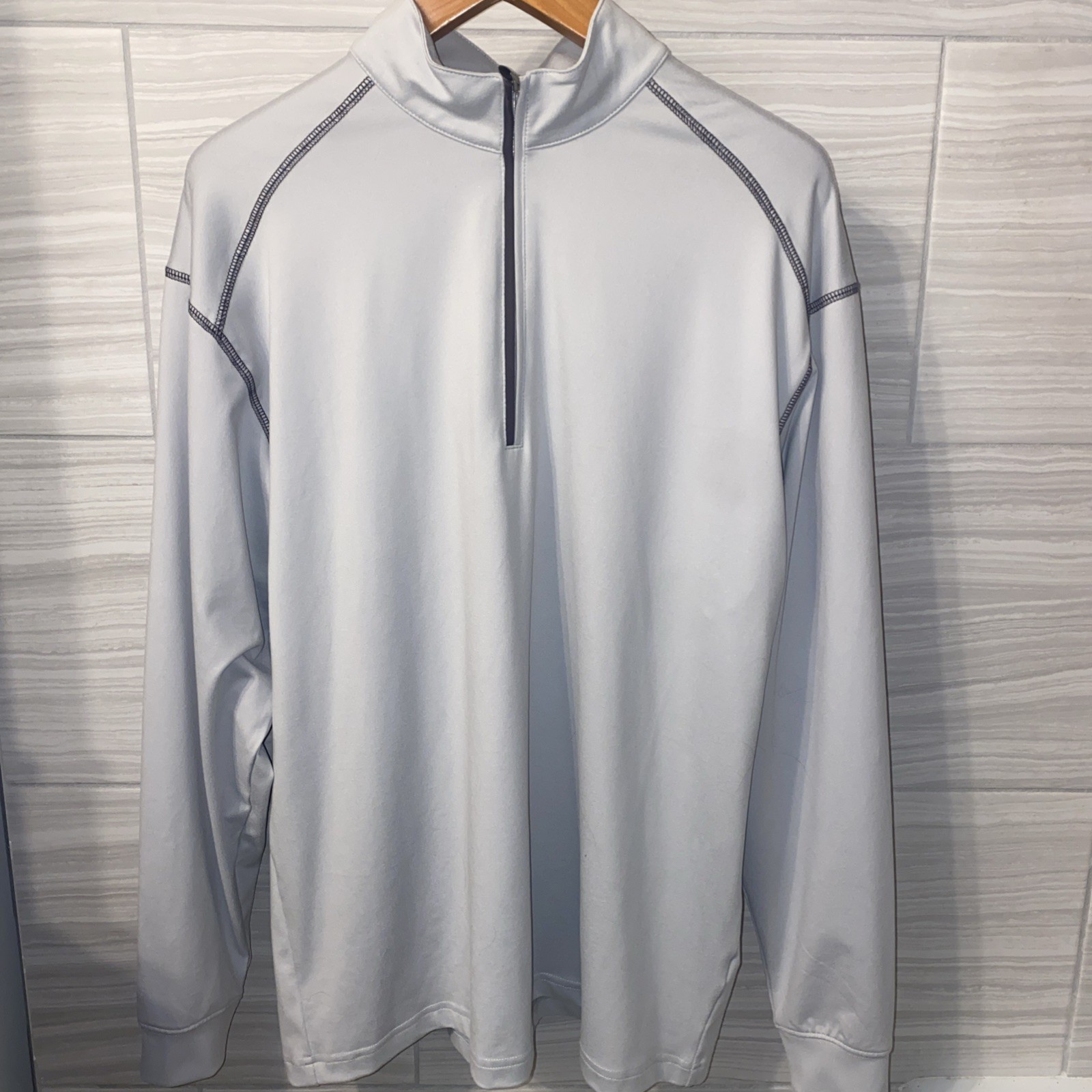 Tommy Armour Dri Logic Mens Large Black 1/4 Zip Long Sleeve Pullover gallery