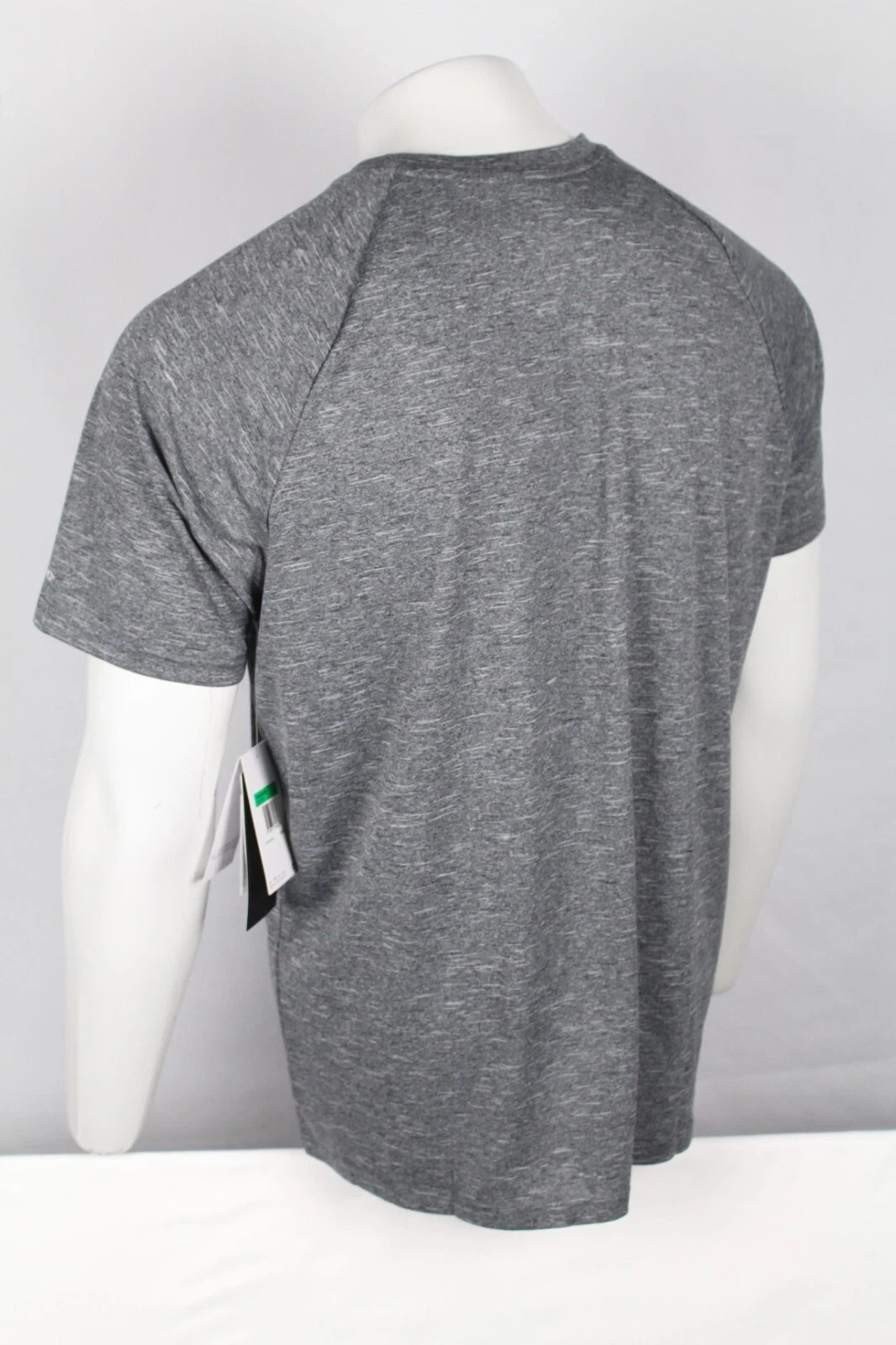 Nike Men's Swim T Shirt Short Sleeve Dri Fit Black Heather UV Protection gallery
