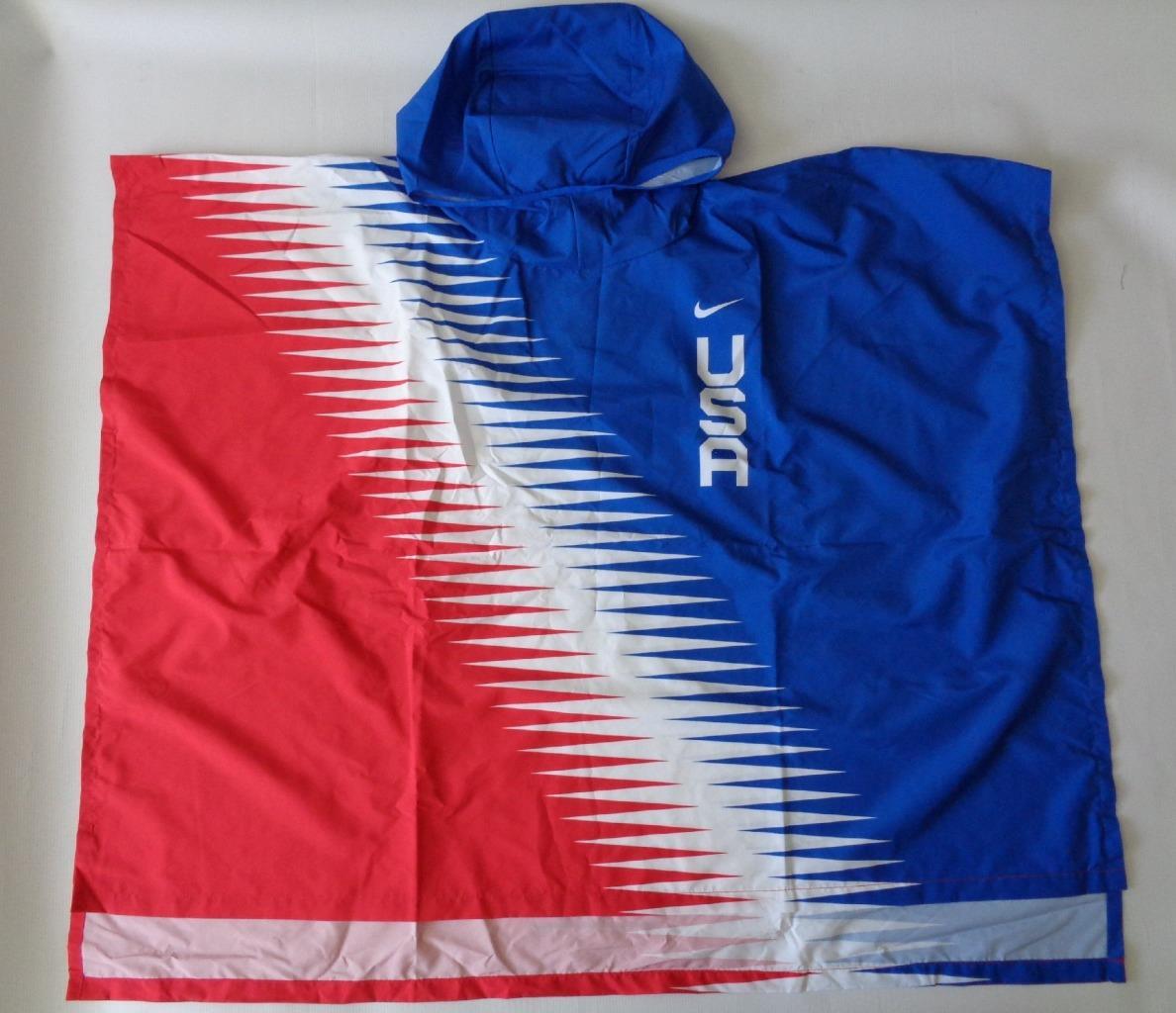 Nike USA Unisex Marathoner Running Windcheater Poncho Jacket NEW - Small/Medium gallery