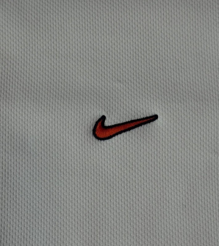 Nike Team 1/4 Zip Warm Up Shirt Sz XL Vintage 90's Basketball White/Navy gallery
