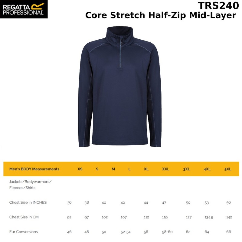 Regatta Professional Core stretch half-zip mid-layer TRS240 gallery