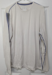 Gerry Athletic Top Men’s Large White Long Sleeve Stretch Outdoors Hiking