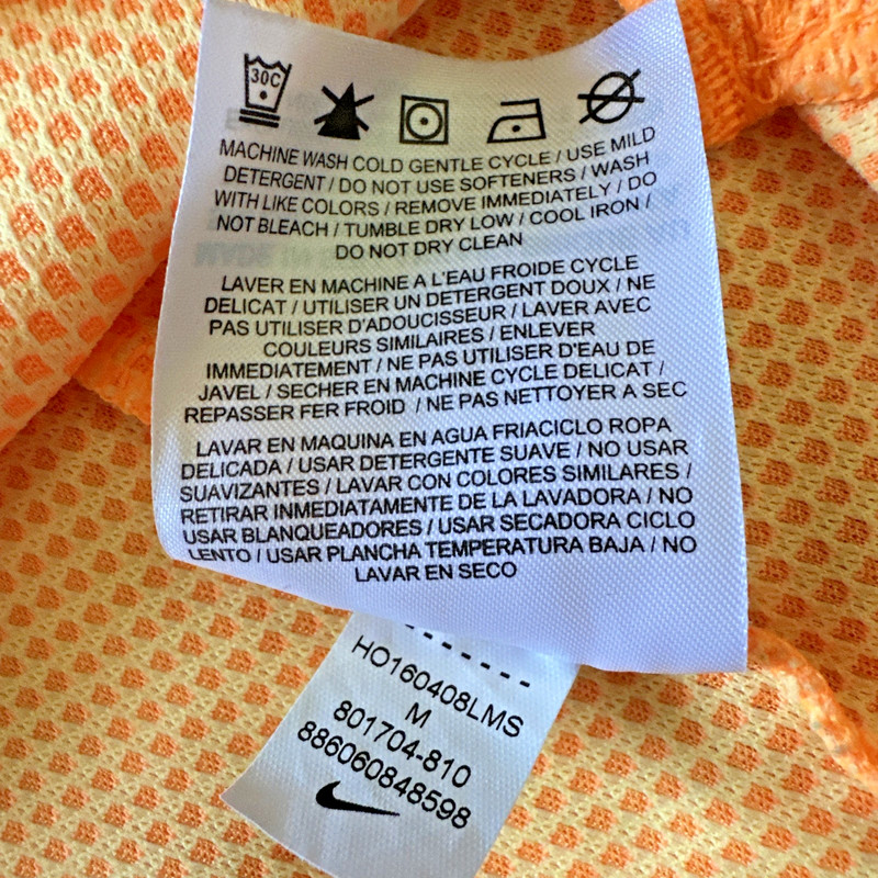 Nike Aeroreact Rafa Nadal Tennis Short Sleeve Shirt Sz M Rare Orange gallery