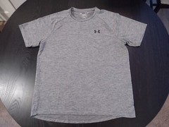Under Armour Men’s Size XL Tech Short-Sleeve T-Shirt Carbon Heather Black