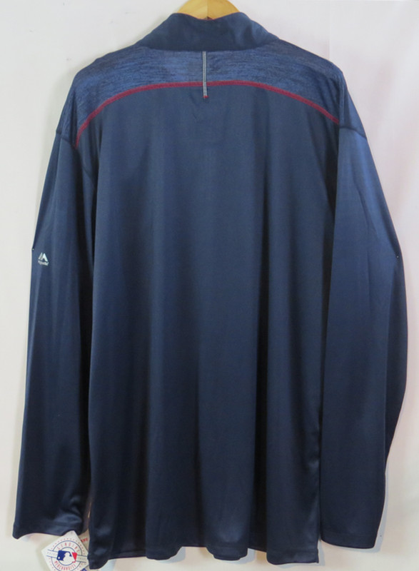 Majestic Cleveland Indians/Guardians Coolbase Quarter Zip Size 3XL Tall gallery