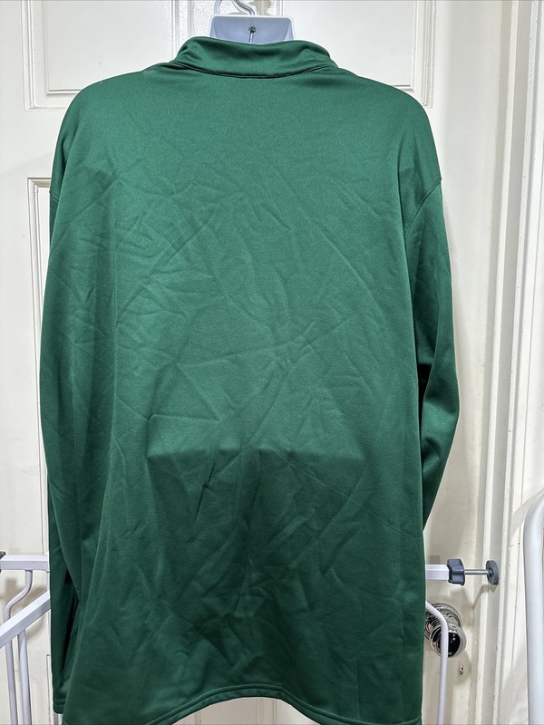 J.B. Hunt Trucking Shirt Green 1/4 Zip Long Sleeve Pullover 5XL JB Hunt gallery
