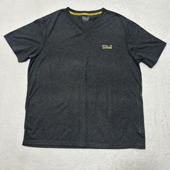 Polo Sport Ralph Lauren Shirt Mens XL Gray Performance Athletic V-Neck Tee