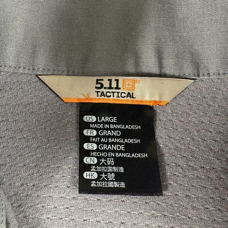 5.11 Tactical Pullover Mens Large Gray 1/4 Zip Long Sleeve Combat Top Tactical gallery