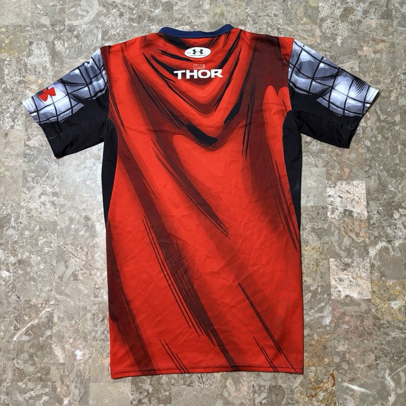 Under Armour Compression Shirt Mens Medium Thor Short Sleeve Gym Lifting Marvel gallery