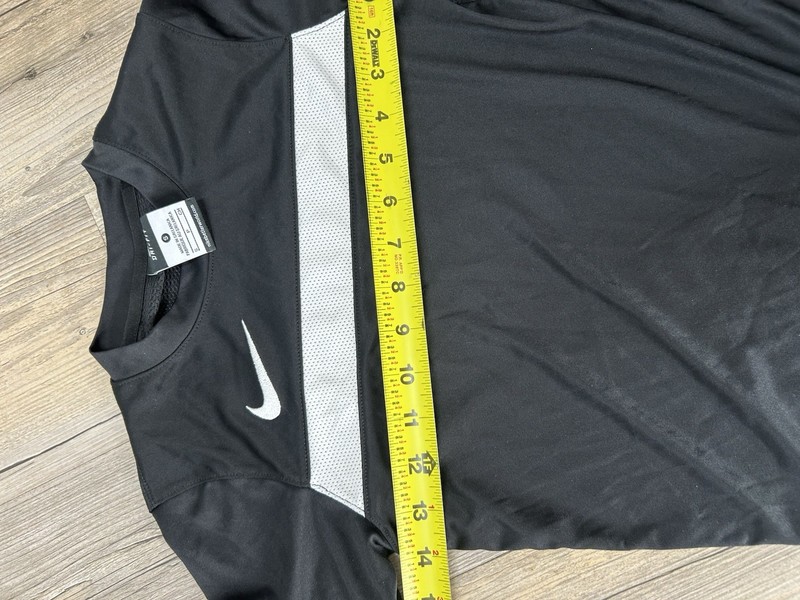 Nike Dri-FIT Youth Small Black Soccer Training Jersey Shirt Athletic Top S gallery