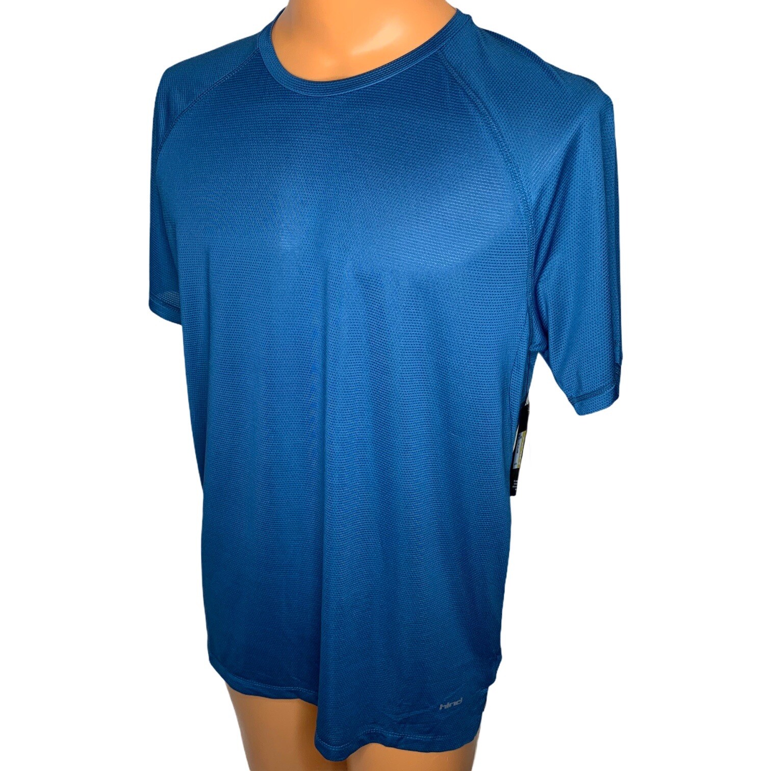 Hind Hydra Short Sleeve Running Shirt Size Large Blue Reflective Mesh Activewear gallery