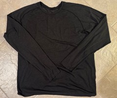 Lululemon Athletica Metal Vent Tech Long-Sleeve Black Mens XXL Shirt Seamless