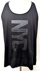 RALPH LAUREN RLX Tank Mens XL Tennis 2015 US OPEN New York NYC Black T-Back Top*