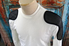 ENERGIE outstreet lycra stretch LARGE men shoulder guard football bodybuilder