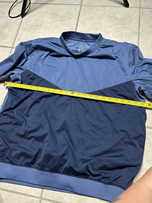 Nike Shield Victory Golf Crew Pullover In Diffused Blue Size L gallery