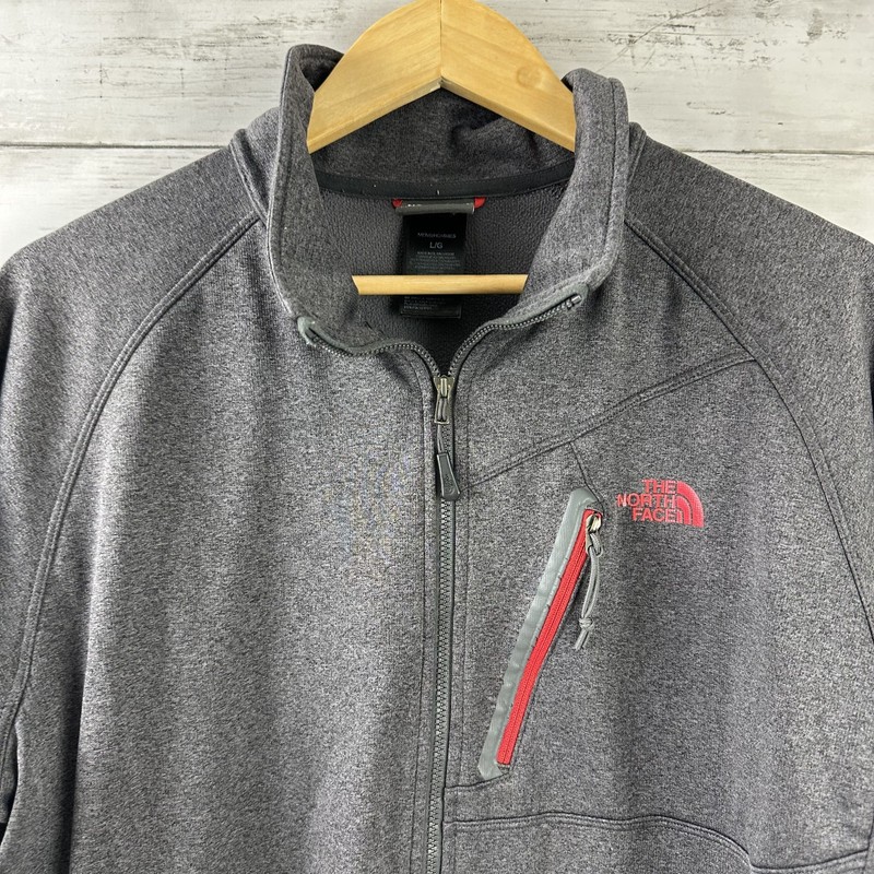 The North Face Mens Large Full Zip Gray Outdoor Hiking Long Sleeve gallery