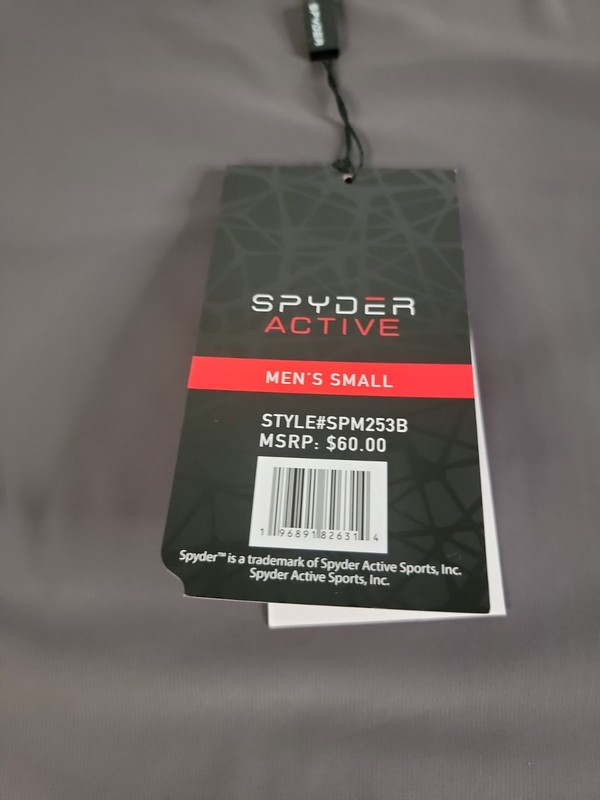 NWT Spyder Active Mens Athletic Nylon Blend Soft Light Weight Breathable S gallery