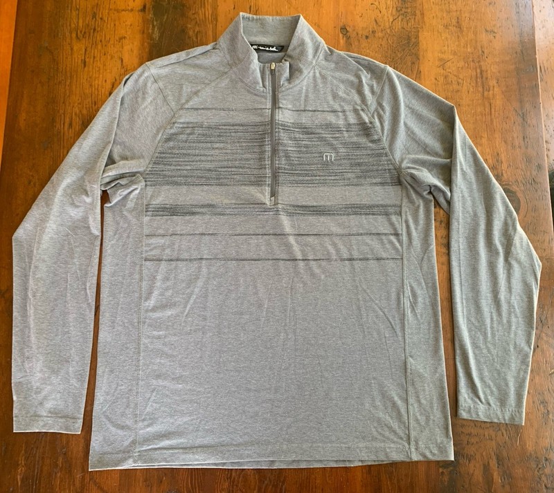 Travis Mathew Pullover Gray 1/4 Zip L Golf Performance Stretch Men’s XL gallery