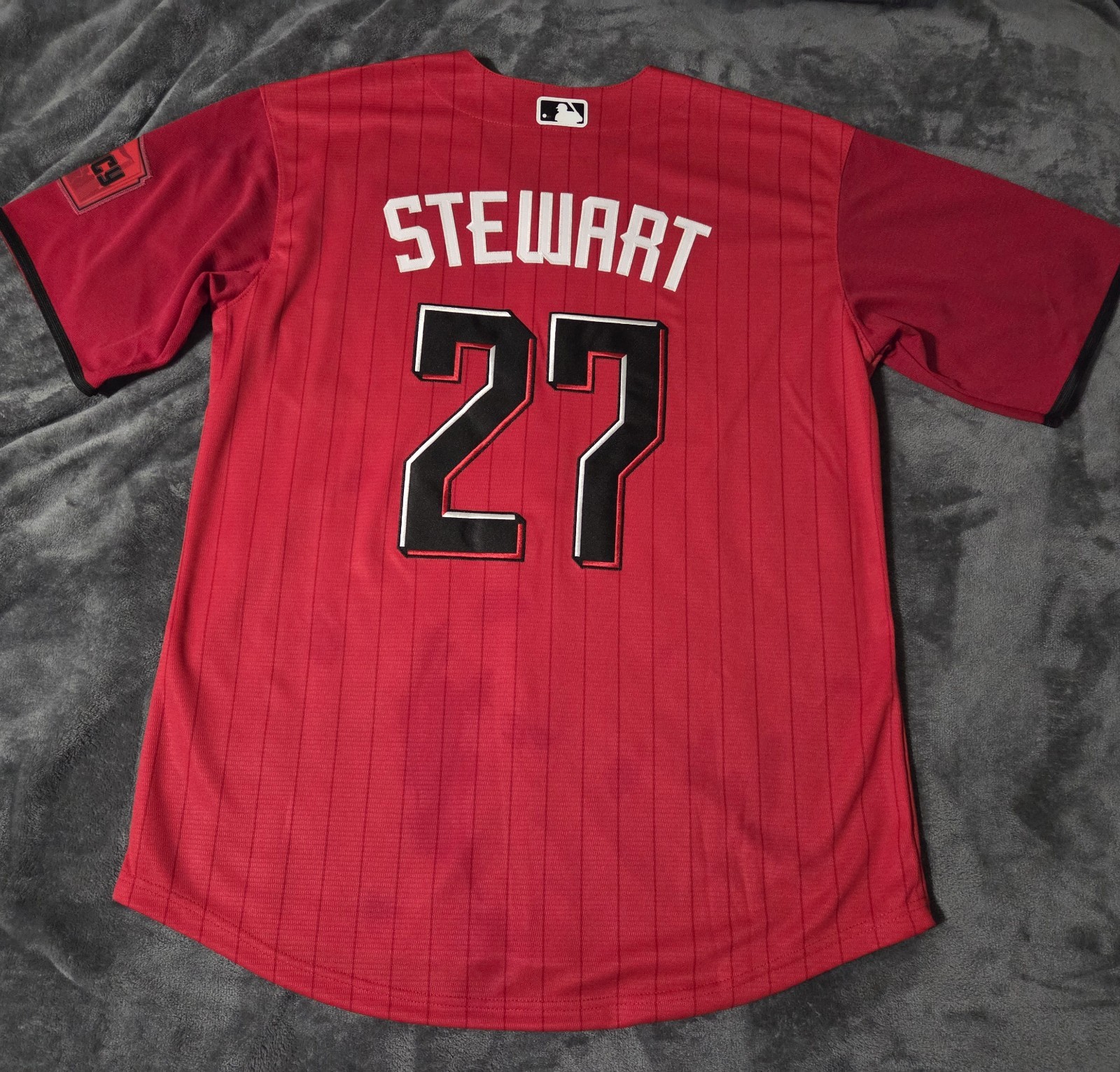 Fast Free Shipping! Large Sal Stewart Cincinnati Reds Stitched Jersey 27 gallery