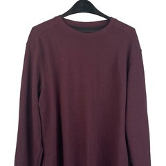 01.Algo Mens XLT Tall Performance Quick Dry UV40 Long Sleeve Shirt Maroon