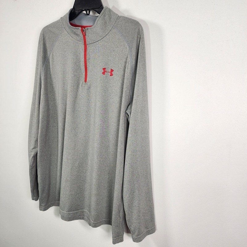 Under Armour Men's UA Tech 1/4 Zip Long Sleeve Shirt Size XL Heatgear Loose Gray gallery