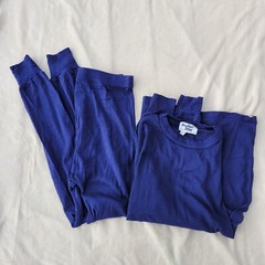 Comfort Skins Mens XL Base Layer Set Thermal Shirt And Pants Dark Blue 80s 90s
