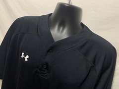 Mens Under Armour Baseball Softball Shirt/jersey Sz XL Loose Polyester Buttons