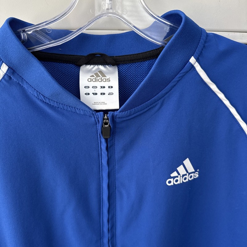 Adidas Mens 1/4 Zip Up Pullover Short Sleeve Athletic Shirt Blue L gallery