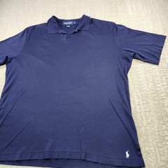 Vintage Polo Golf Ralph Lauren Shirt Men Large Johnny Collar Ribbed Knit Cotton