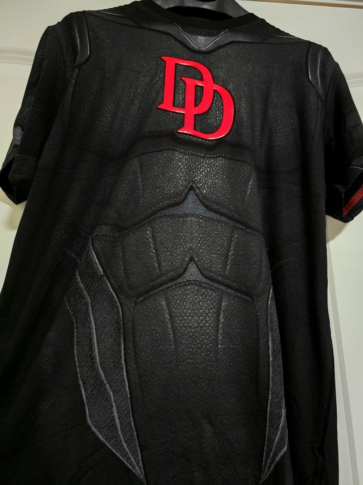 Gym Compression Shirt DAREDEVIL. SzL Spandex Men's. 3D Amazing Design