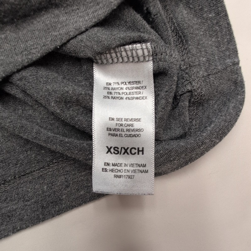 Nicole Miller New York "Reckless" Women's XS Heather Gray Sleeveless Tee gallery