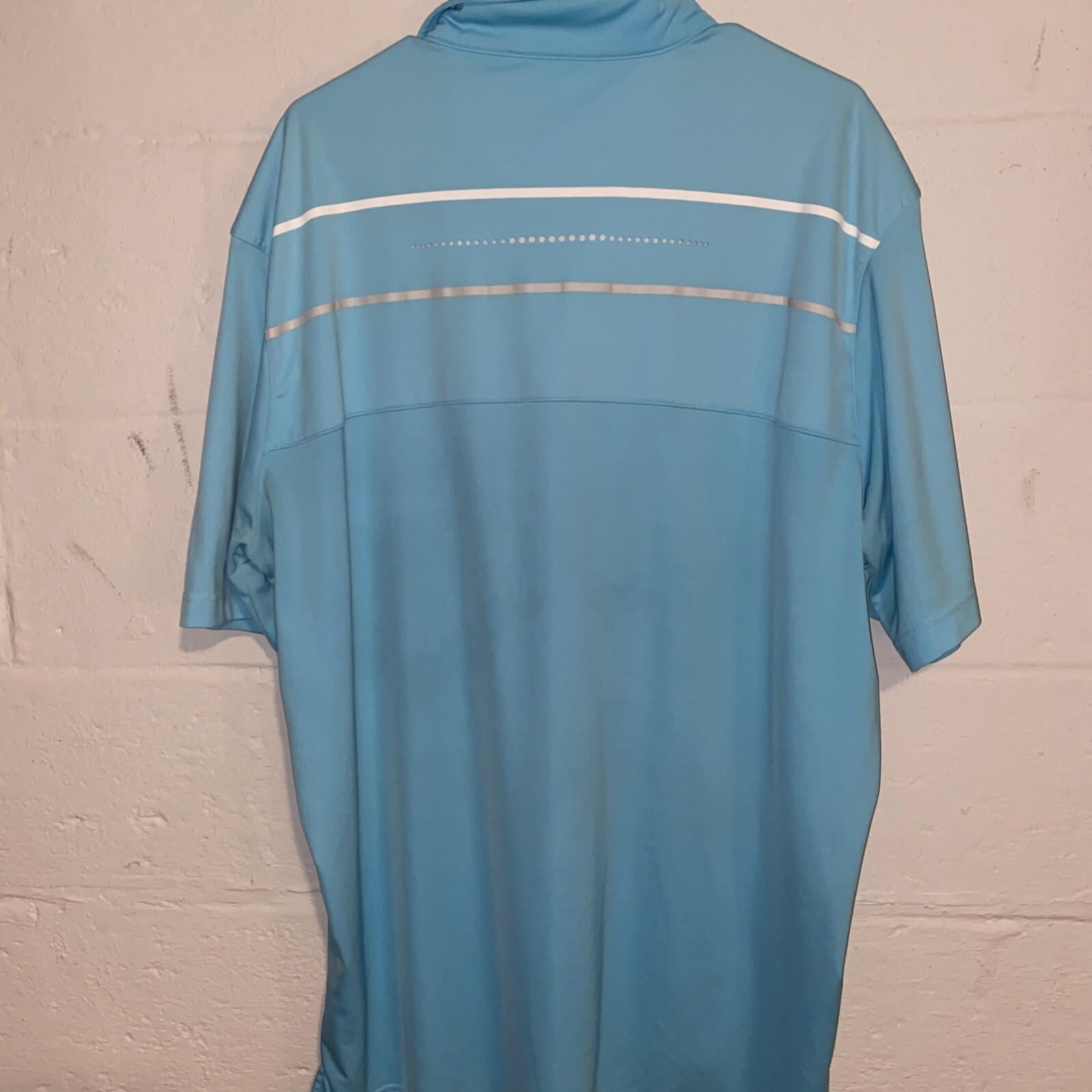 PING Mens Golf Polo Shirt XXL Light Blue Button Up Atheleisure Active Pullover gallery