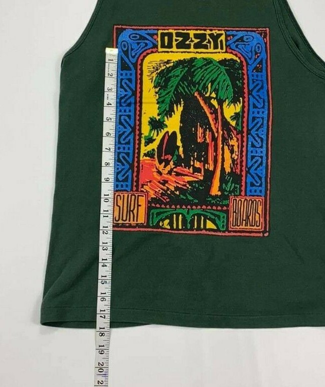 Vtg 90s Ozzy Surfboards Grunge Tank Top Shirt M USA Made Surfer Skate Hawaii Y2K gallery