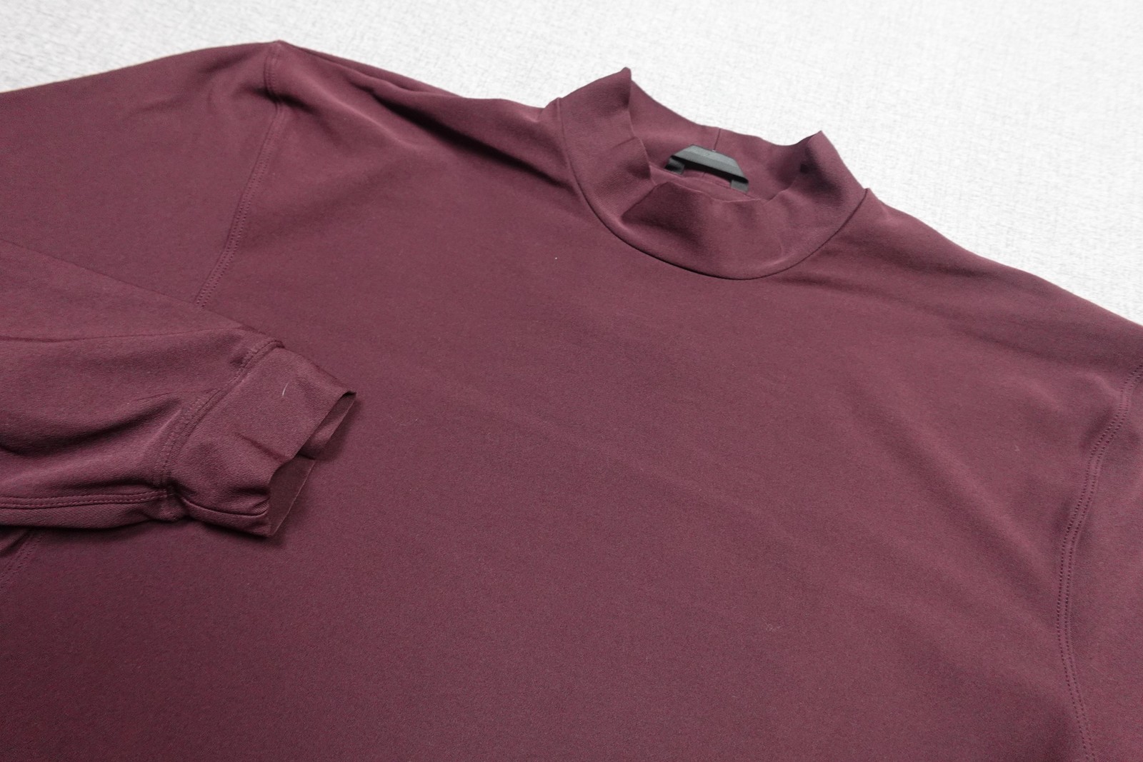 Nike Golf Mock Neck Shirt Mens Large Red Long Sleeve Thermal Soft Base Layer gallery