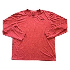 Nike Legend 2,0 Dri-FIT Long-Sleeve Red Athletic Training Shirt Men’s XL