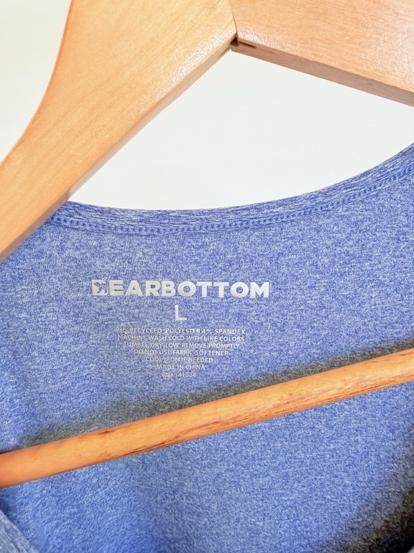 Bearbottom Tank Top Mens Large Heather Blue Sleeveless Performance Shirt BEAR gallery