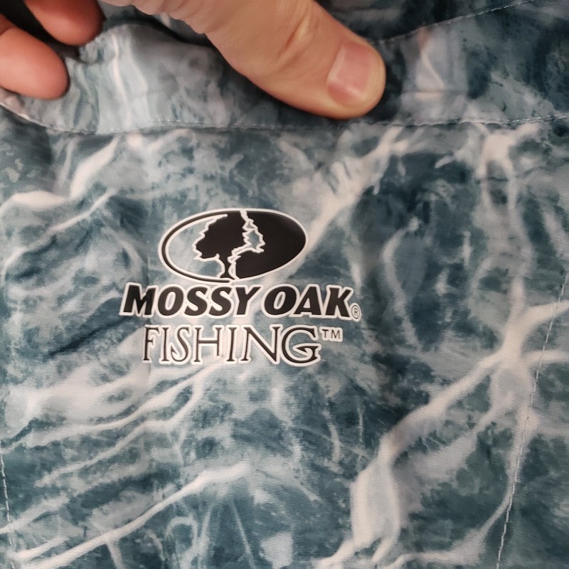 MOSSY OAK elements agua fishing button up shirt men's 3XL gallery